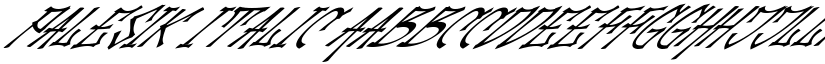 Palesik Italic font
