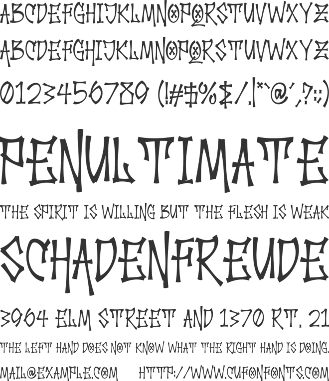 Palesik font preview