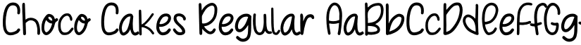 Choco Cakes Regular font