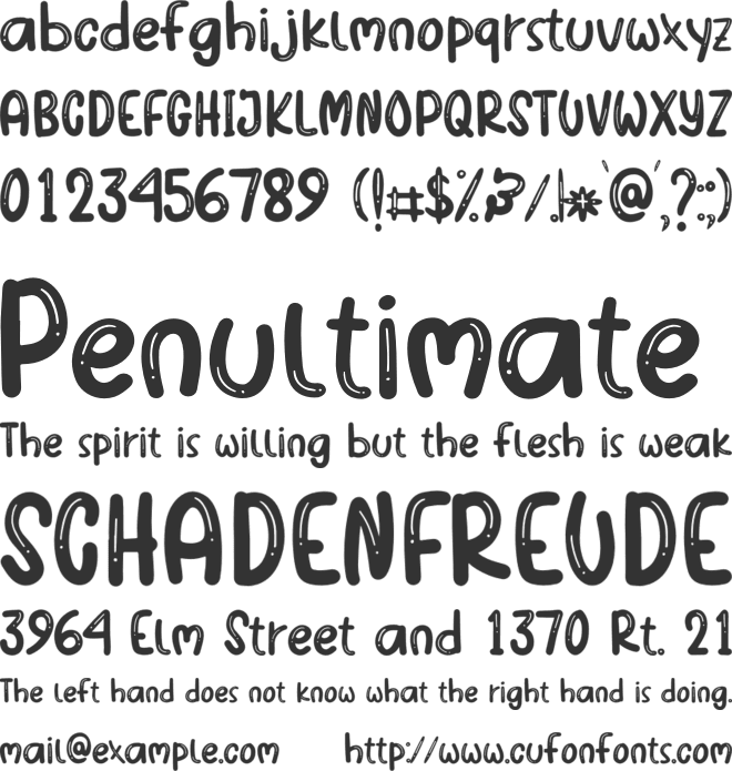 Fun Party font preview