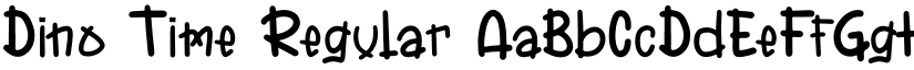 Dino Time Regular font