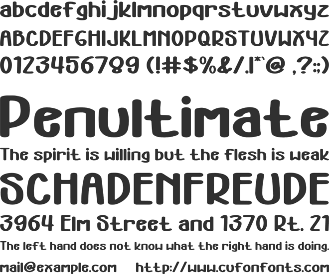 Power Up font preview