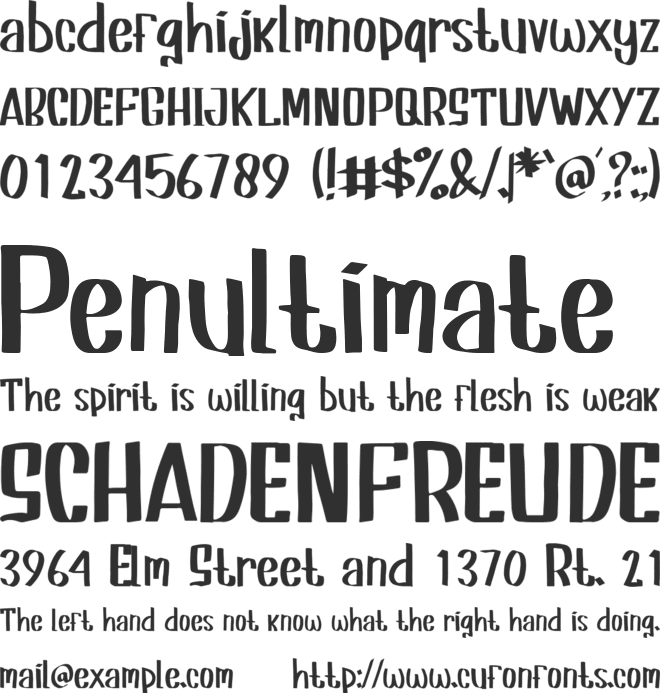 Oldies Goldies font preview