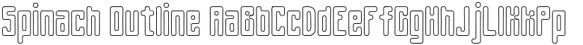 Spinach Outline font