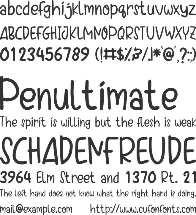 White Jasmine font preview