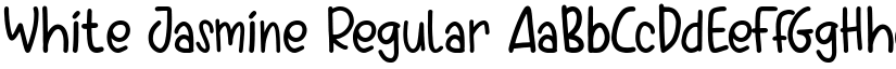White Jasmine Regular font