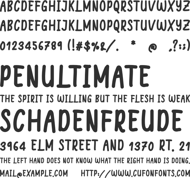 Welcome December font preview