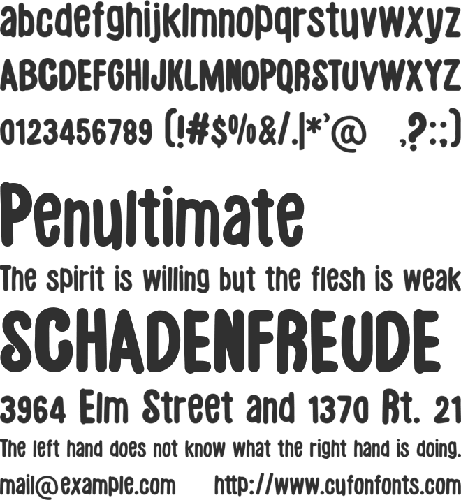 Luthfya font preview