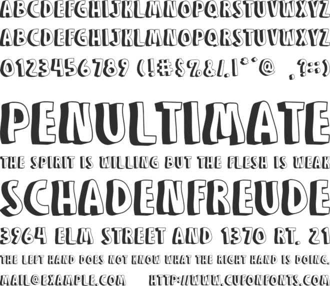 GOOD PEOPLE font preview