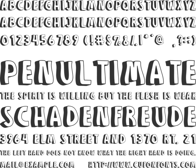 GOOD PEOPLE font preview