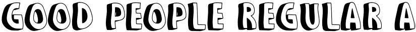 GOOD PEOPLE Regular font