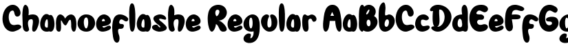 Chamoeflashe Regular font