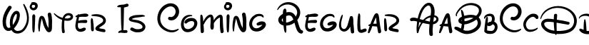 Winter Is Coming Regular font