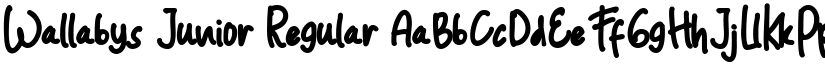 Wallabys Junior Regular font