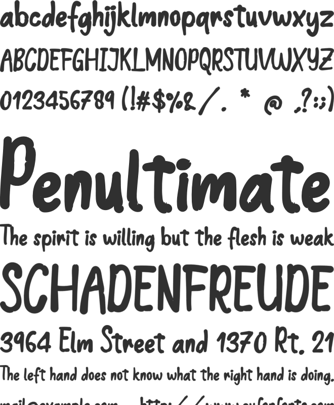 Hello New Year font preview