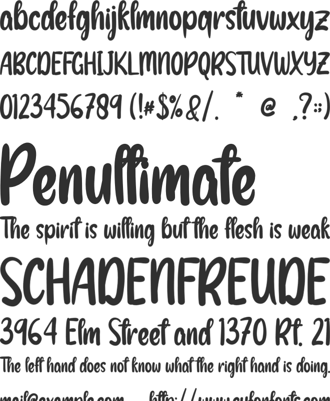 Welcome Newyear font preview
