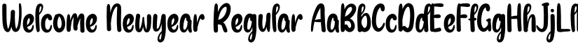 Welcome Newyear Regular font