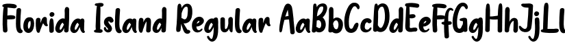 Florida Island Regular font