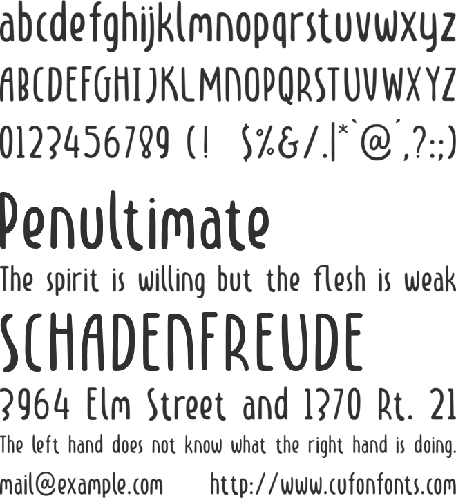 LD Cherries font preview