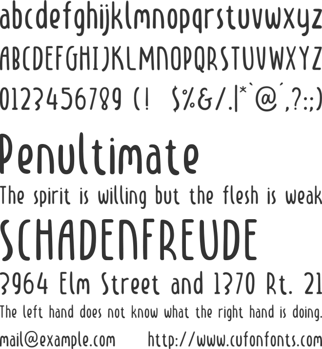 LD Cherries font preview