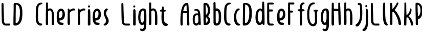 LD Cherries Light font