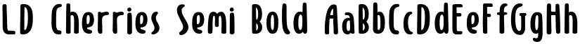 LD Cherries Semi Bold font