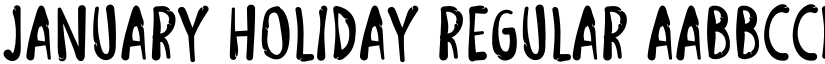 January Holiday Regular font
