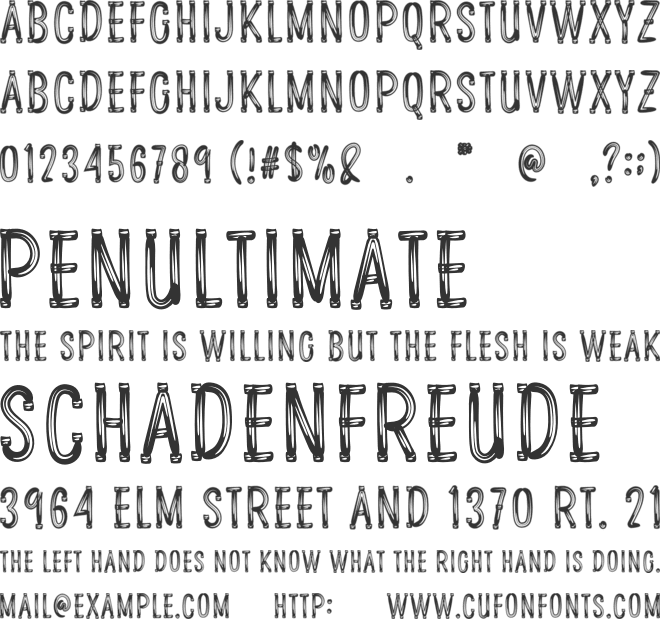 December font preview