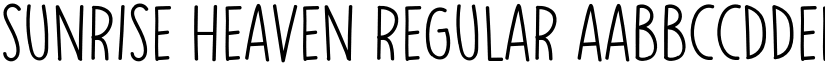 Sunrise Heaven font download