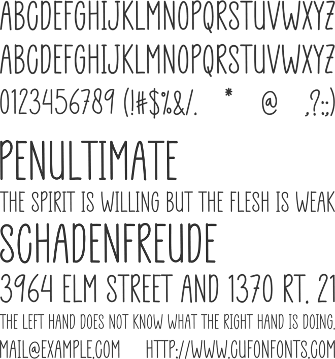 Cottage Designer font preview