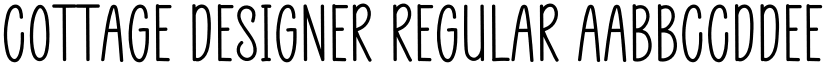 Cottage Designer Regular font