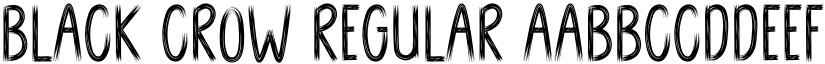 BLACK CROW Regular font