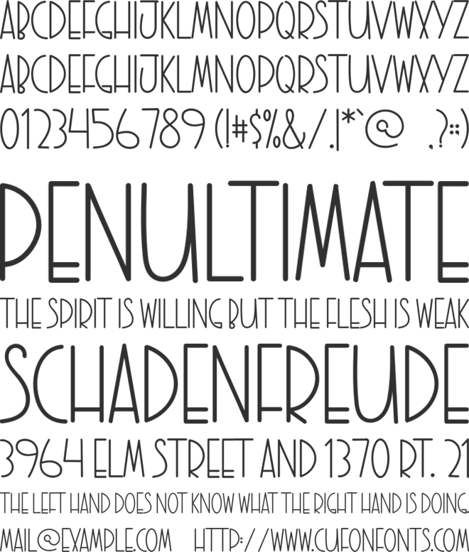SWEET HOME font preview