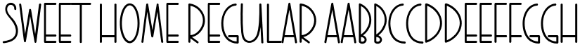 SWEET HOME Regular font