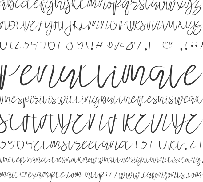 Abraham font preview
