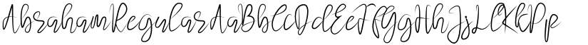 Abraham Regular font