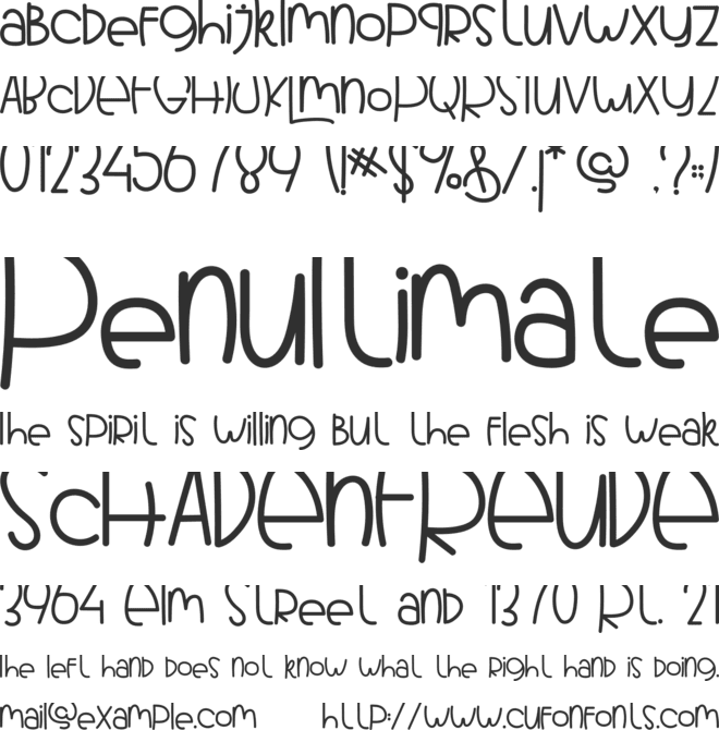 ARBBIE BUBBLE font preview