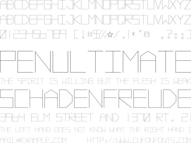 Vector Battle font preview