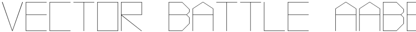 Vector Battle font
