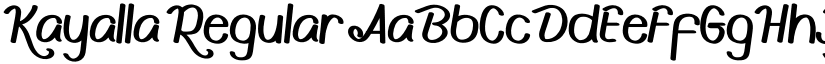 Kayalla Regular font