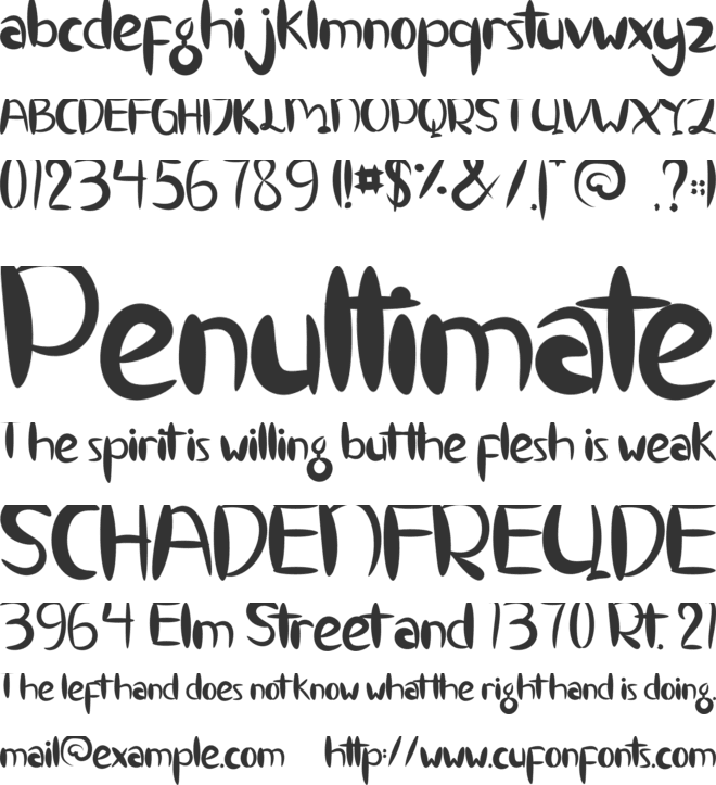 MINIMUM DEDLOCK font preview