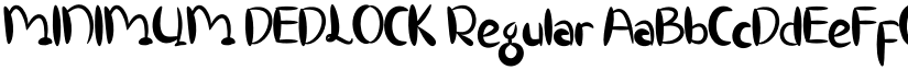 MINIMUM DEDLOCK font download
