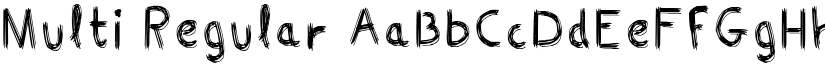 Multi Regular font