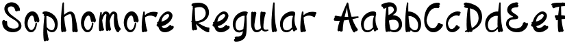 Sophomore Regular font