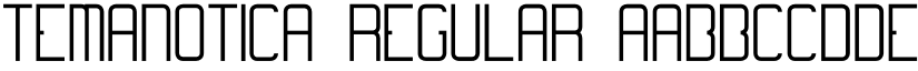 Temanotica Regular font