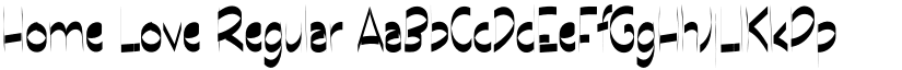 Home Love Regular font