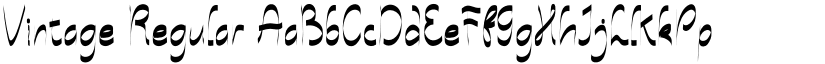 Vintage Regular font