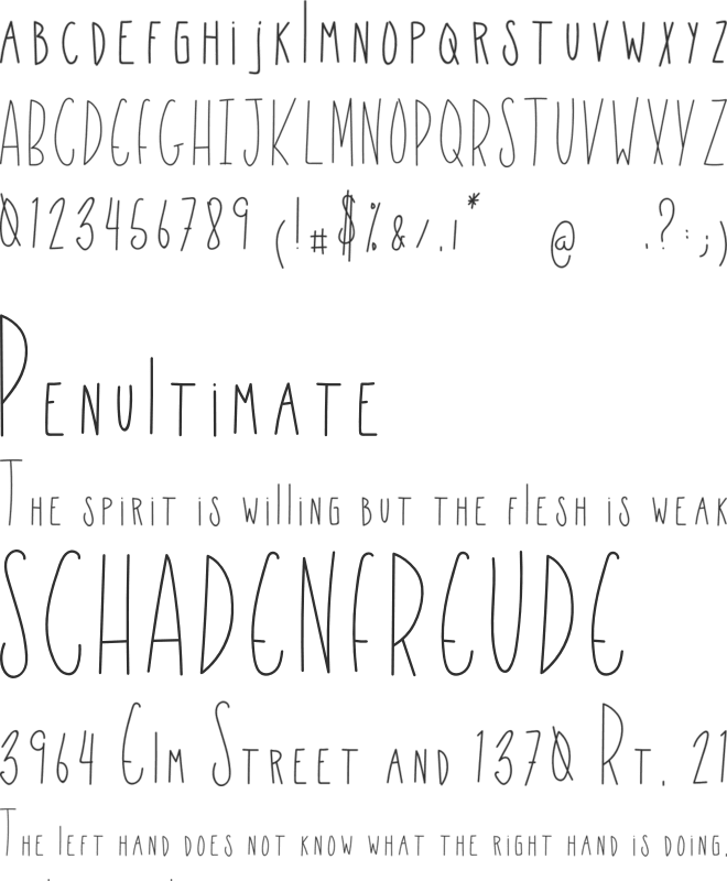 LowBeam font preview