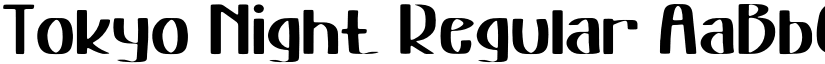 Tokyo Night Regular font