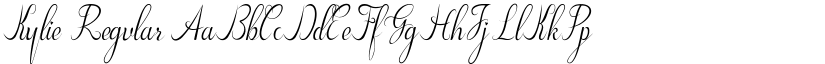Kylie Regular font